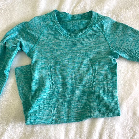 Lululemon Swiftly Tech Long-Sleeve T-Shirt Heathered Teal - Picture 5 of 8